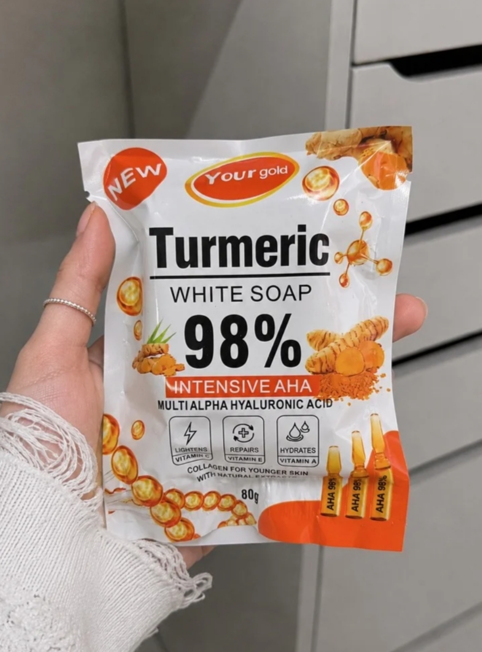 صابون سفید کننده طلای زردچوبه turmeric